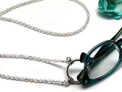 Crystal Beaded Eyeglass Necklace Reading Glasses Chain